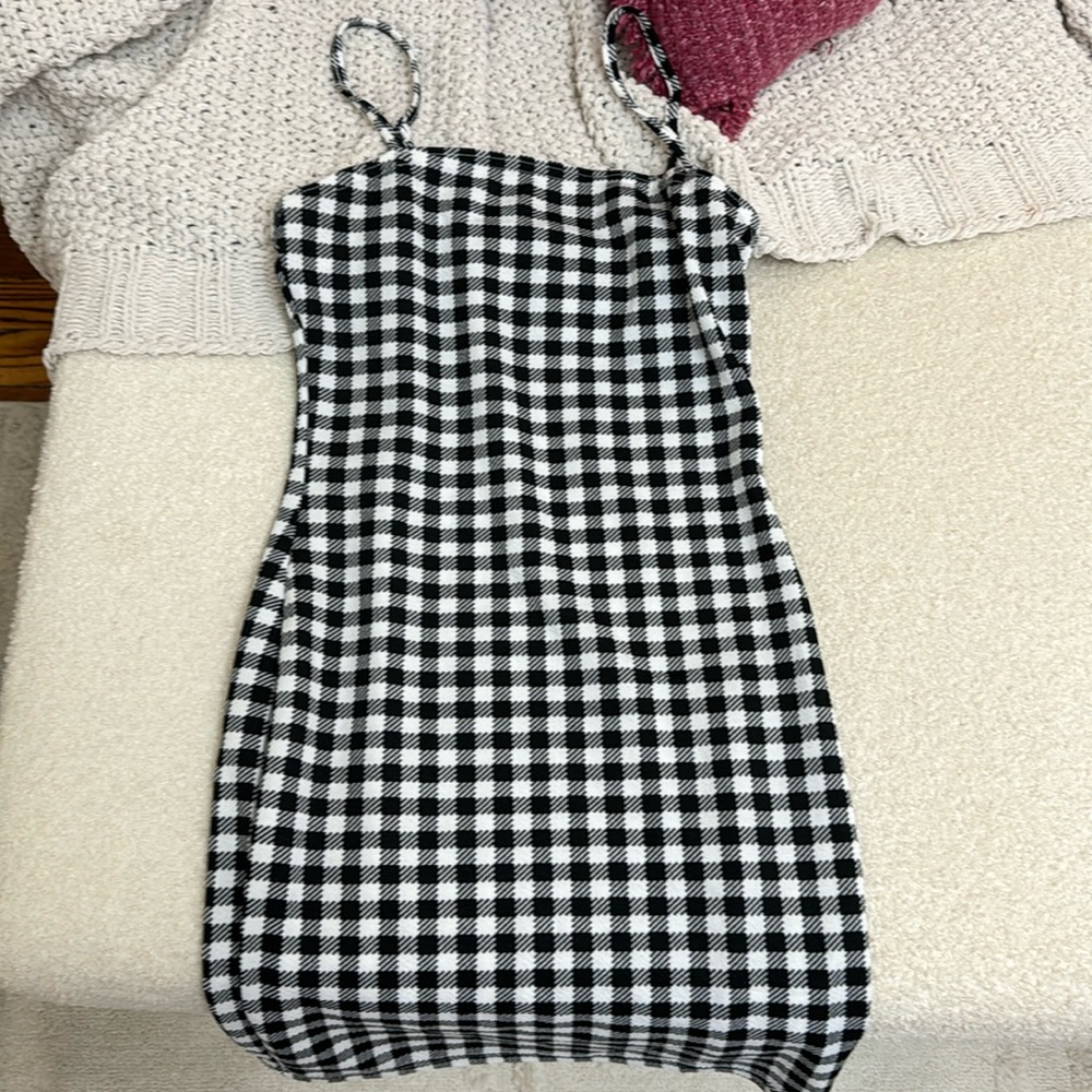 Plaid mini dress